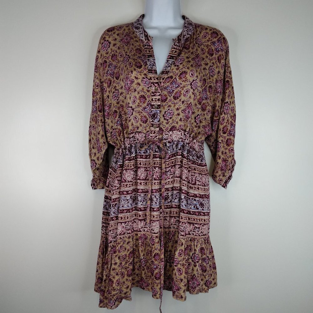 Billabong Paisley Floral Printed Tunic Dress Size M